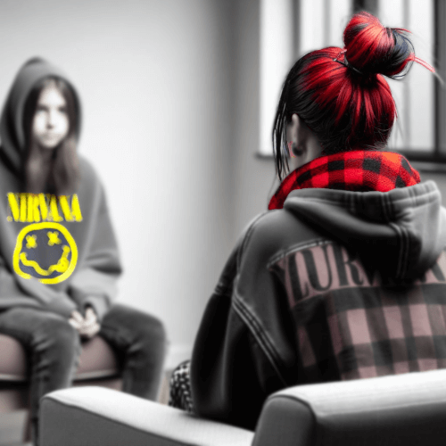 A person looking sad and thoughtful